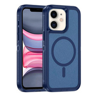 Case with frame for iPhone 11, for MagSafe, blue