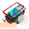 Armored case for Samsung Galaxy S23, R-JUST CamShield Slide, red / black