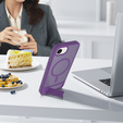 Case for iPhone 16E, Kickstand Matt Case, for MagSafe, purple