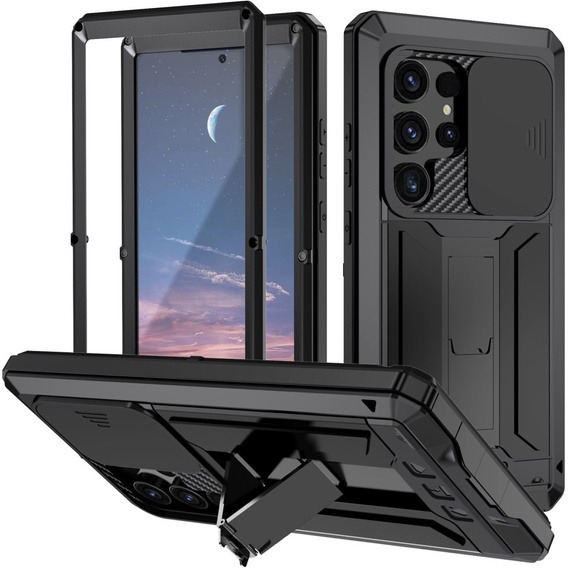 Armored case for Samsung Galaxy S25 Ultra, R-JUST, black