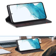 LC.IMEEKE flap case for Samsung Galaxy A17 5G, carbon textured, black