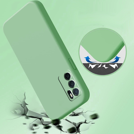 Case for Oppo A16 / A16S, Silicone Lite, mint
