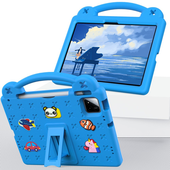 Children's case for Xiaomi Pad 7 / 7 Pro, Cute Patterns, with stand, blue