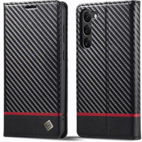 Flap case for Samsung Galaxy S24, Carbon LC.IMEEKE, black