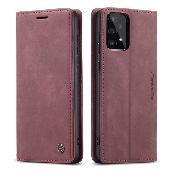 CASEME case for Samsung Galaxy A53 5G, Leather Wallet Case, red