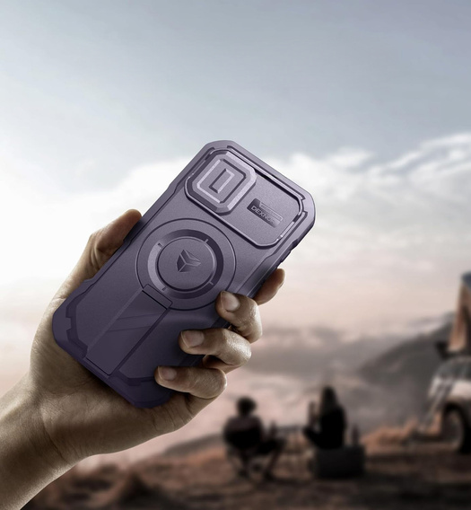 Dexnor armoured case with stand and camera shutter, for MagSafe for iPhone 17