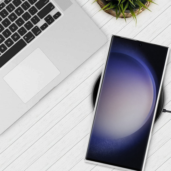 Case for Samsung Galaxy S23 Ultra, MagSafe Hybrid, silver