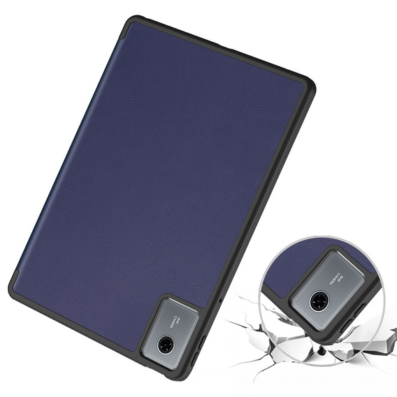 Case for Lenovo Idea Tab 11" 2025 TB336FU TB336ZU, stand, Smartcase with stylus holder, navy blue