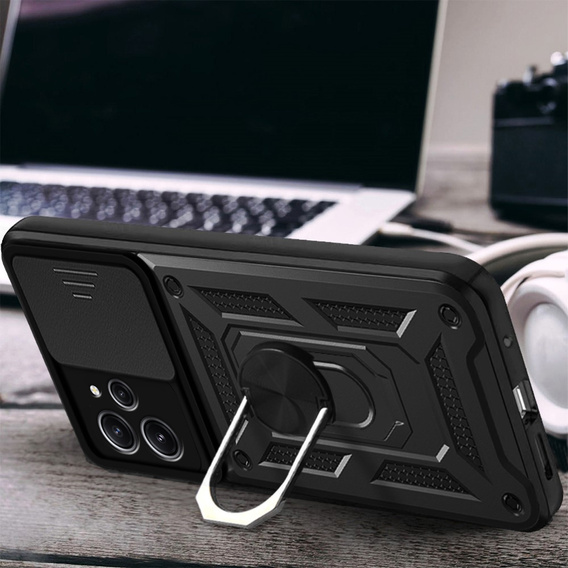 Case for Xiaomi Redmi 12, CamShield Slide, black