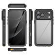 Case for iPhone 17 Pro Max, IP68 waterproof Redpepper, black