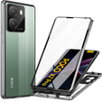 Case for Xiaomi Poco X7 Pro 5G, Magnetic Dual Glass, silver