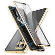 Magnetic Dual Glass MagSafe case for Samsung Galaxy S24 Ultra, gold