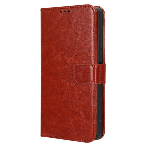 Flip case for Infinix Note 30 Pro 4G, Crazy Horse Wallet, brown