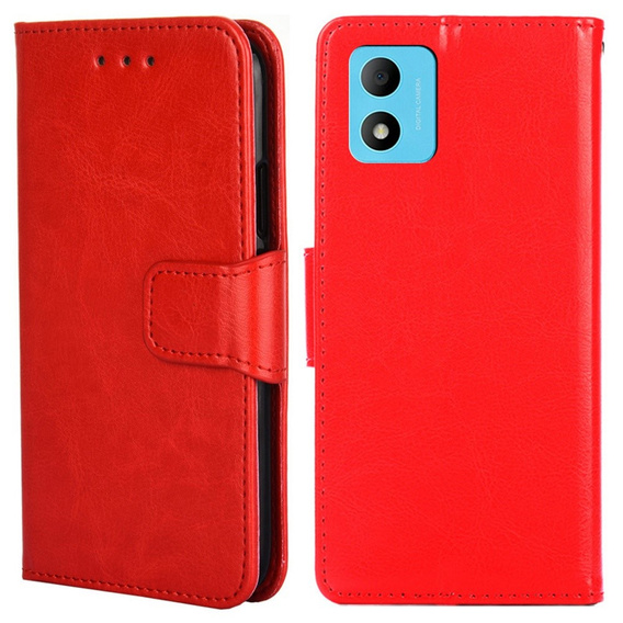 Flip case for TCL 305i, PU Leather Wallet Case, red