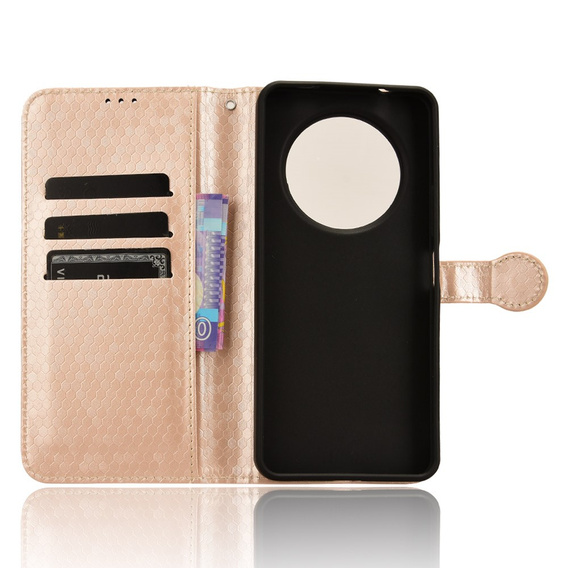 Flip case for Xiaomi Redmi A3, Wallet Rhombus, pink