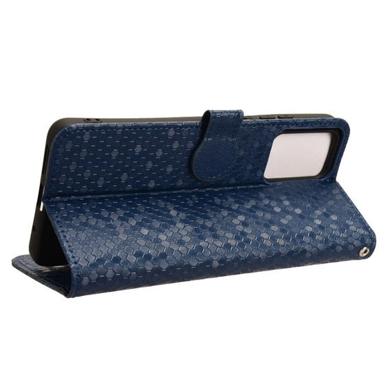 Flip case for Motorola Moto G24 / G24 Power / G04, Wallet Rhombus, blue