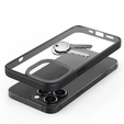 Case for iPhone 13 Pro, ERBORD Hybrid Case, black