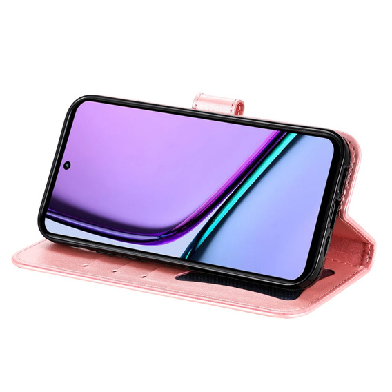 Flip case for Realme C67, Mandala, pink rose gold
