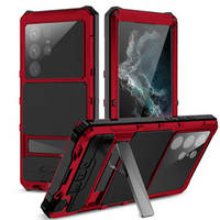 Case for Samsung Galaxy S22 Ultra, R-JUST, armoured, red