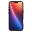 Spigen case for iPhone 16, Liquid Air, black + 9H Tempered Glass