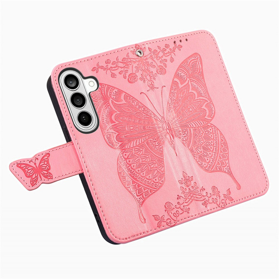 Butterfly flip case for Samsung Galaxy A37 5G, pink