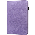 Flap case for Samsung Galaxy Tab A8 10.5 SM-X200 SM-X205, flower, purple