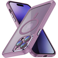 Case for iPhone 15 Pro Max, ERBORD Impact Guard, MagSafe, purple