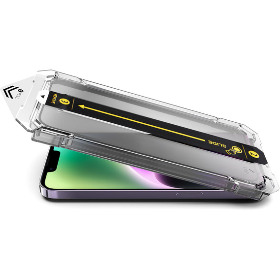 2x Tempered Glass for iPhone 16e / 14 / 13 / 13 Pro, ERBORD Easy App Full Screen Protector