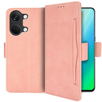 Flip case for OnePlus Nord 3 5G, Card Slot, pink