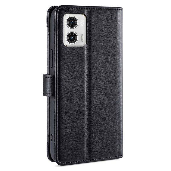 Flip case for Motorola Moto G73 5G, Wallet Zipper Pocket, black