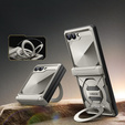 Case with magnetic stand for Samsung Galaxy Z Flip7 FE / Z Flip6, grey