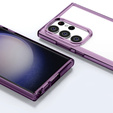 Case for Samsung Galaxy S23 Ultra, Fusion Hybrid, transparent / purple