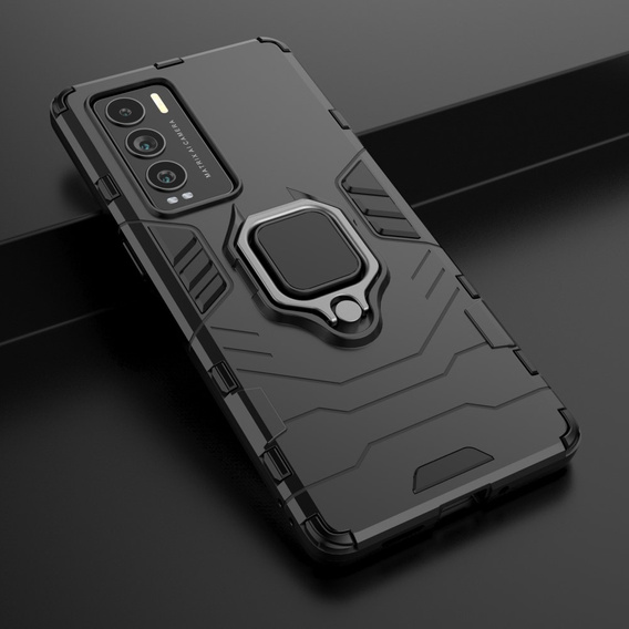 Case for Realme GT Explorer Master, Kickstand Ring, black