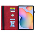Case for Samsung Galaxy Tab S6 Lite, Classic, with space for stylus, red