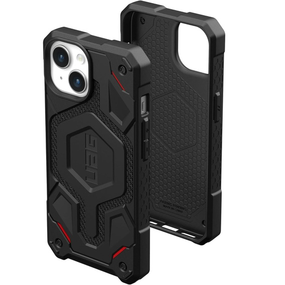 Urban Armor Gear Case for iPhone 15 Plus, Monarch Pro Kevlar MagSafe, black