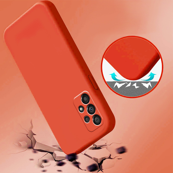 Case for Samsung Galaxy A13 4G, Silicone Lite, red