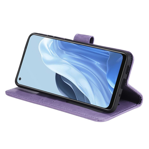 Flip case for Oppo Reno7 5G, Mandala, purple