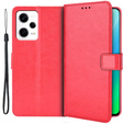 Flip case for Xiaomi Redmi Note 12 5G / POCO X5 5G, Crazy Horse Wallet, red