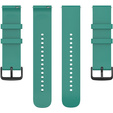 Silicone strap 20mm, Pine Green/Black Buckle