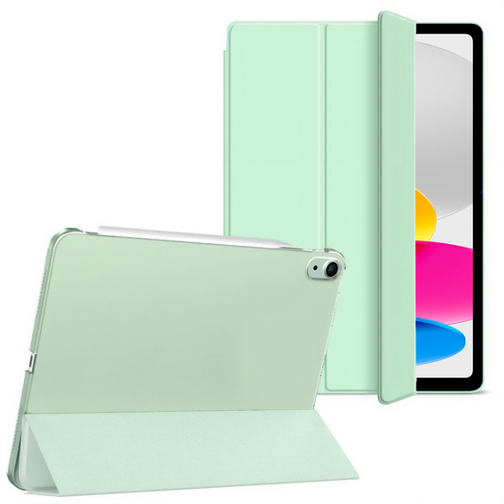 Case for iPad 10.9 2022 10 Gen, Smart Pencil, with space for stylus, green