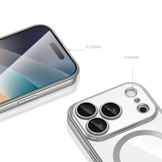 Magnetic case with lens protection for iPhone 17 Pro
