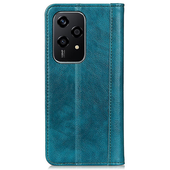 Flip case for Honor 200 Lite, Split Leather, green