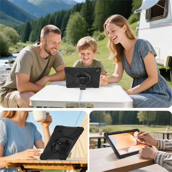 Armoured case with stand and shoulder strap for Samsung Galaxy Tab A11+