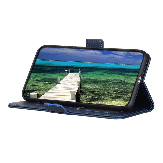 Flip case for Motorola Moto E13, Wallet, blue