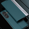 Flip case for Samsung Galaxy A35 5G, Side Magnetic, green