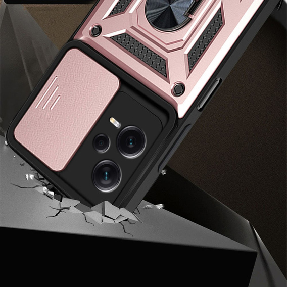 Case for Xiaomi Redmi Note 12 Pro+ 5G, CamShield Slide, pink rose gold