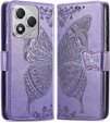 Flip case for Honor 400 Lite, Butterfly, purple