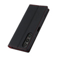 Flip case for Sony Xperia 1 V, Litchi Skin Grain, black