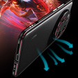 Case for Xiaomi 14 Ultra, Armor Bumper, with lens cover, black / red
