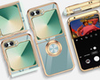 Case for Samsung Galaxy Z Flip7 FE / Z Flip6, Electro Ring, mint